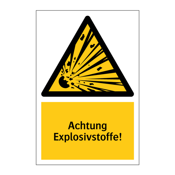 Achtung Explosivstoffe!