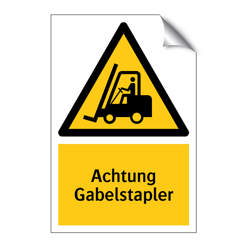 Achtung Gabelstapler