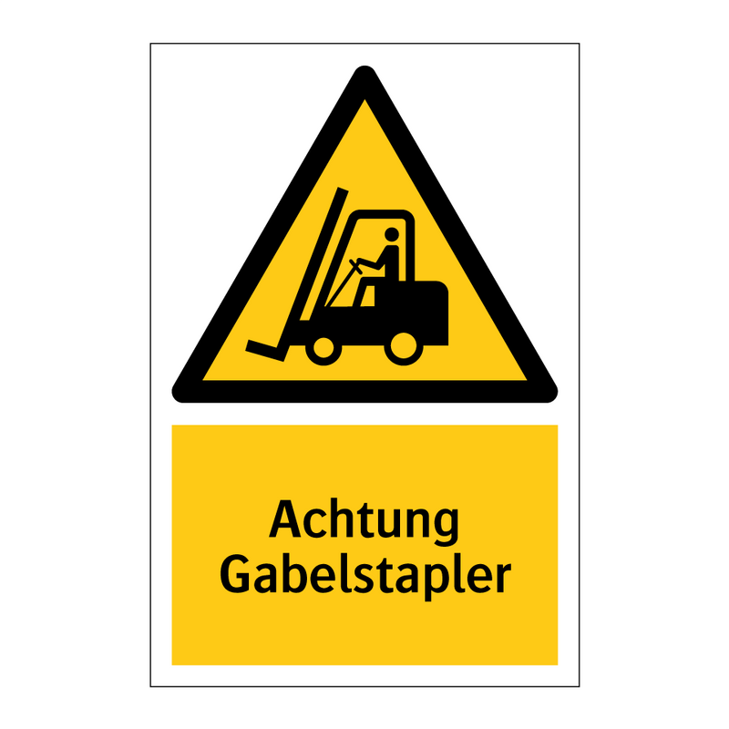 Achtung Gabelstapler