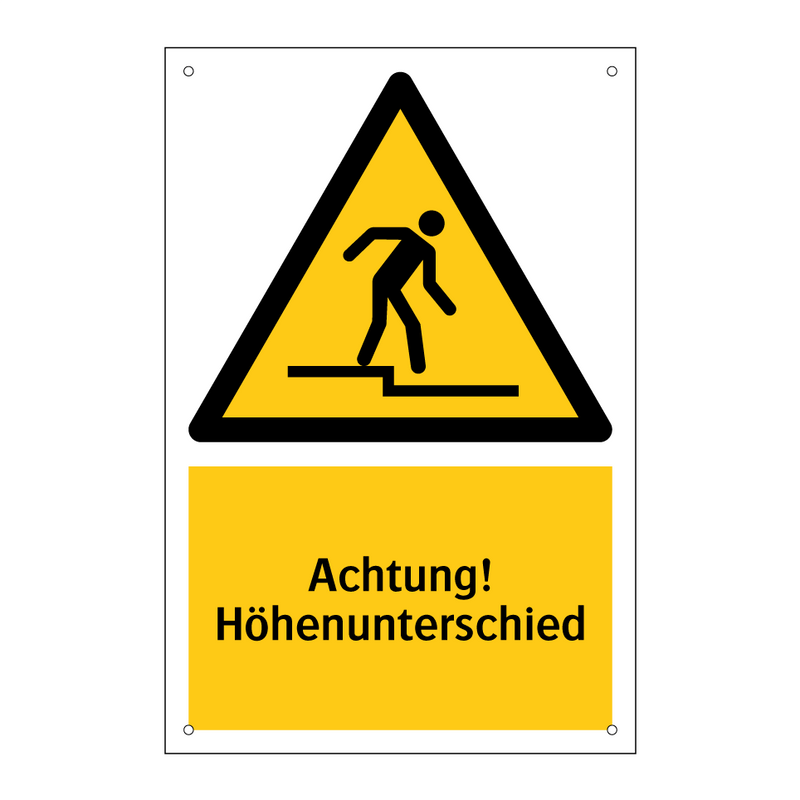 Achtung! Höhenunterschied