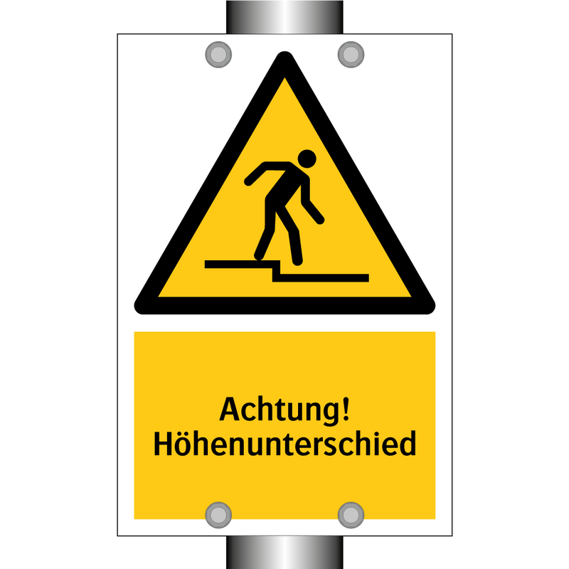 Achtung! Höhenunterschied