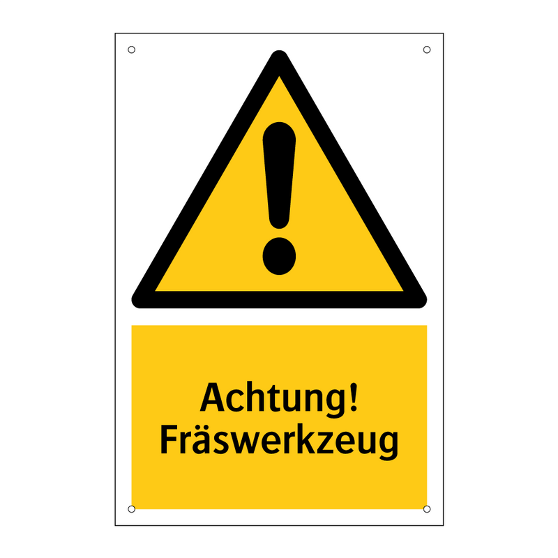 Achtung! Fräswerkzeug