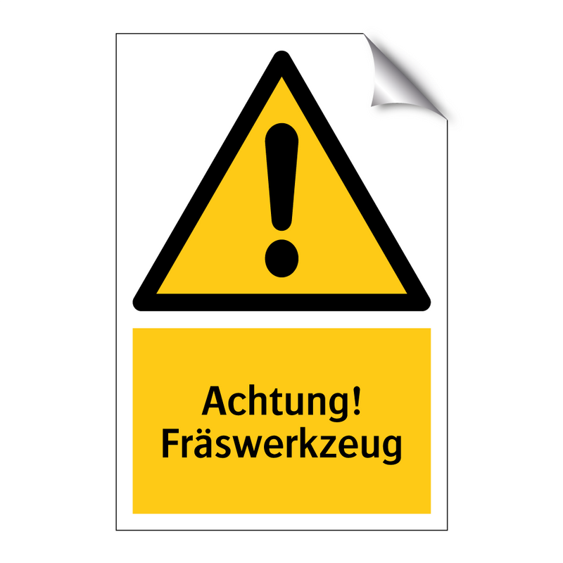 Achtung! Fräswerkzeug