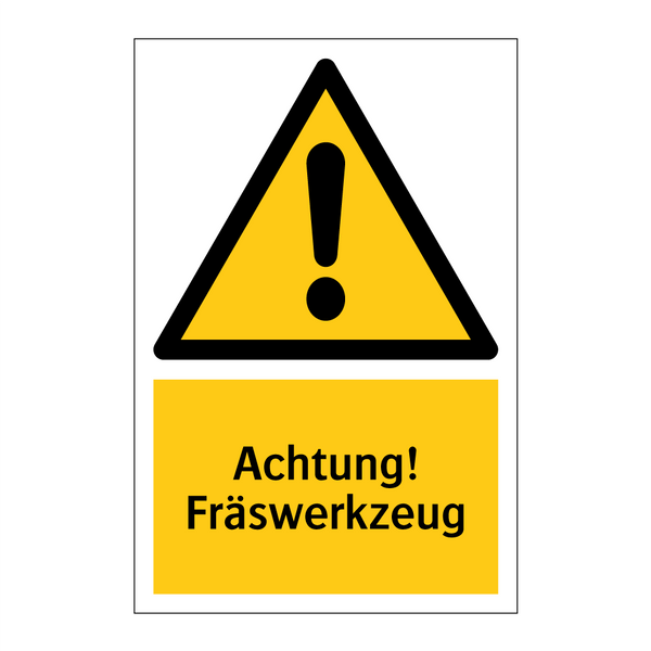 Achtung! Fräswerkzeug