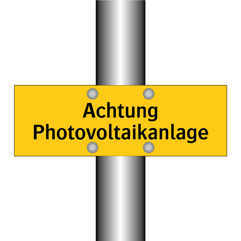 Achtung Photovoltaikanlage