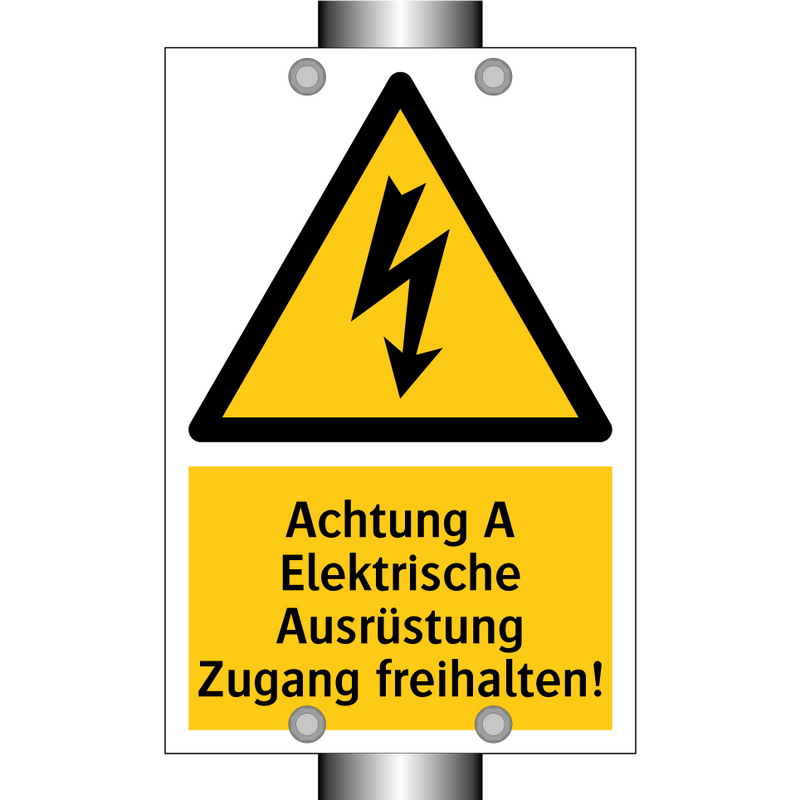 Achtung A Elektrische Ausrüstung Zugang freihalten!