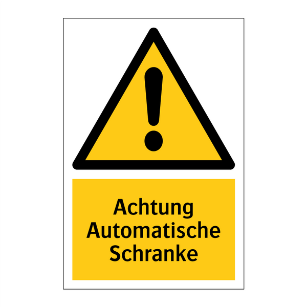 Achtung Automatische Schranke