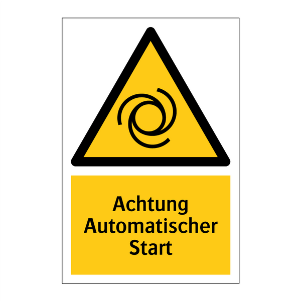 Achtung Automatischer Start