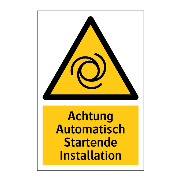 Achtung Automatisch Startende Installation