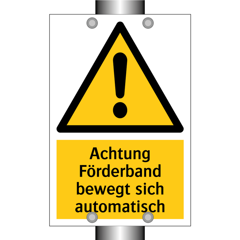 Achtung Förderband bewegt sich automatisch