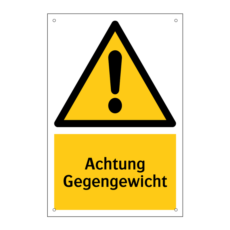 Achtung Gegengewicht