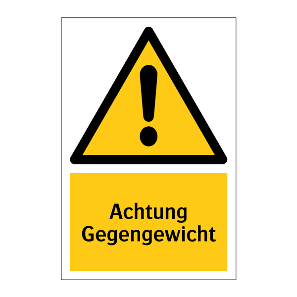 Achtung Gegengewicht