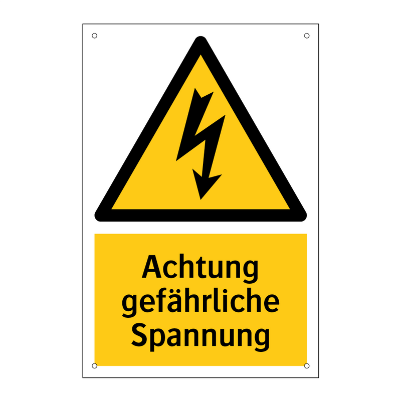 Achtung gefährliche Spannung