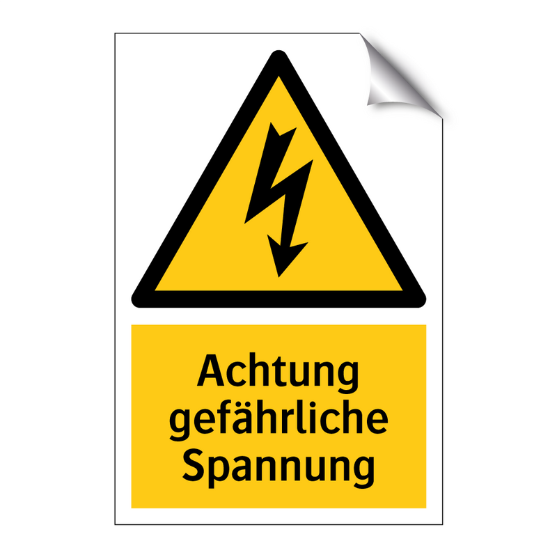 Achtung gefährliche Spannung