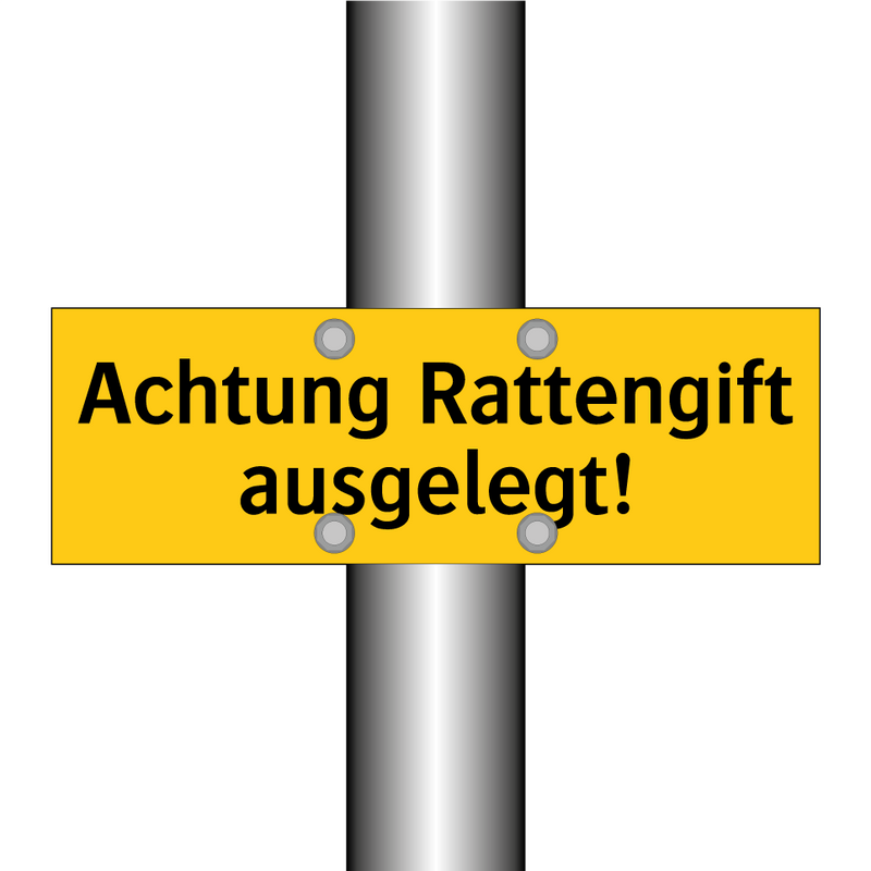 Achtung Rattengift ausgelegt!