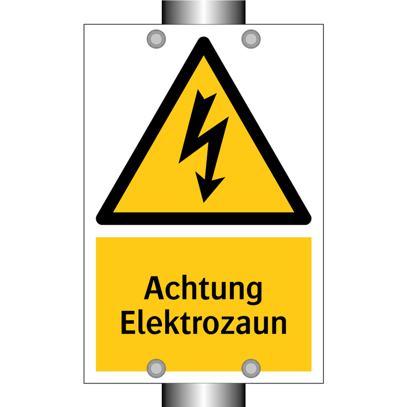 Achtung Elektrozaun