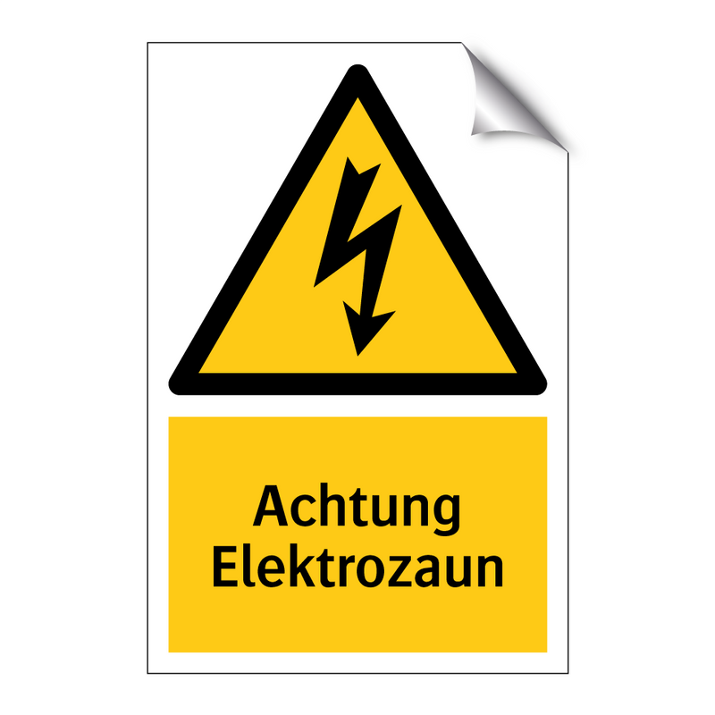 Achtung Elektrozaun