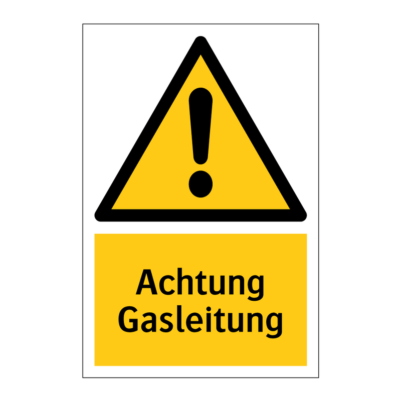 Achtung Gasleitung