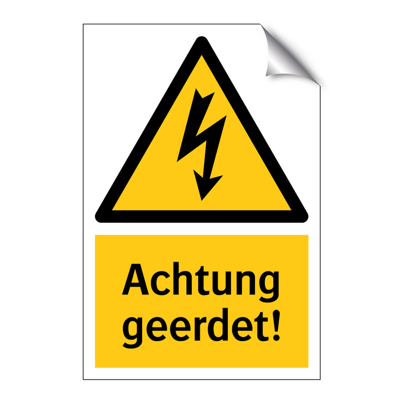 Achtung geerdet!