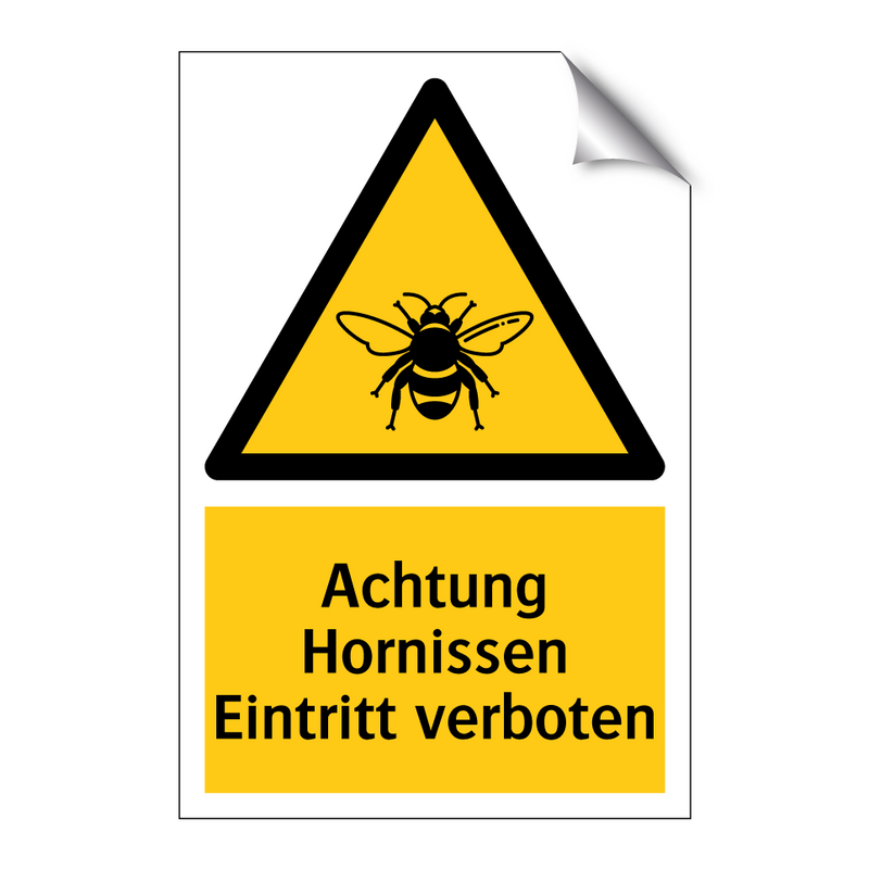 Achtung Hornissen Eintritt verboten