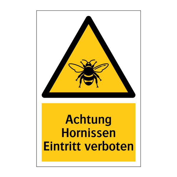 Achtung Hornissen Eintritt verboten