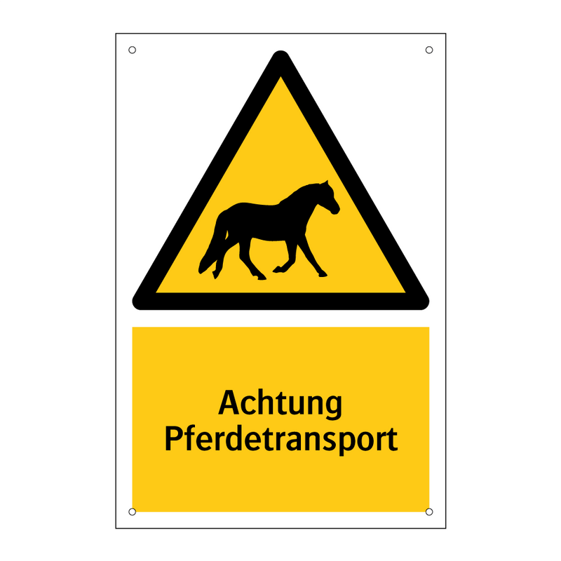 Achtung Pferdetransport