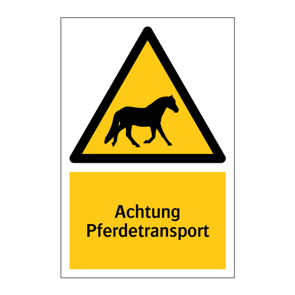 Achtung Pferdetransport