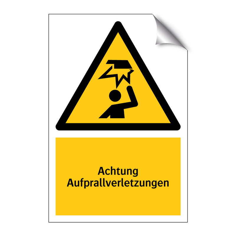 Achtung Aufprallverletzungen