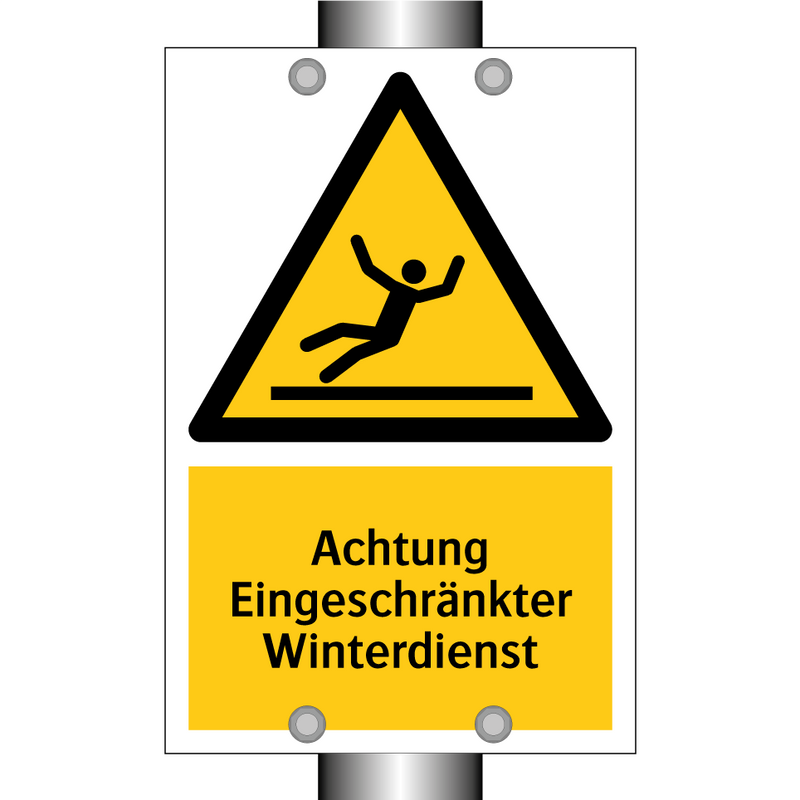 Achtung Eingeschränkter Winterdienst