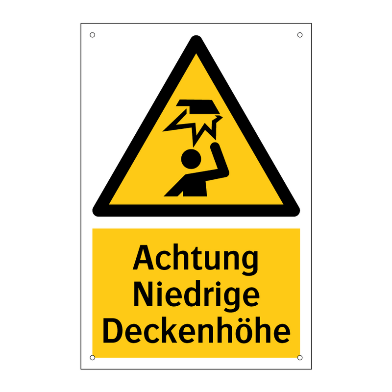 Achtung Niedrige Deckenhöhe