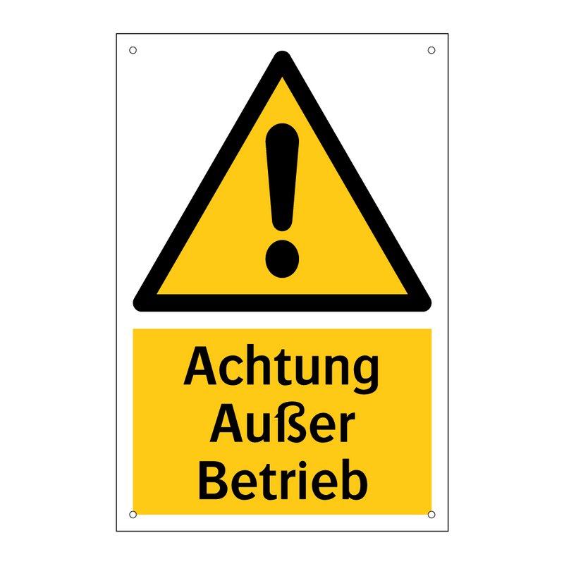 Achtung Außer Betrieb