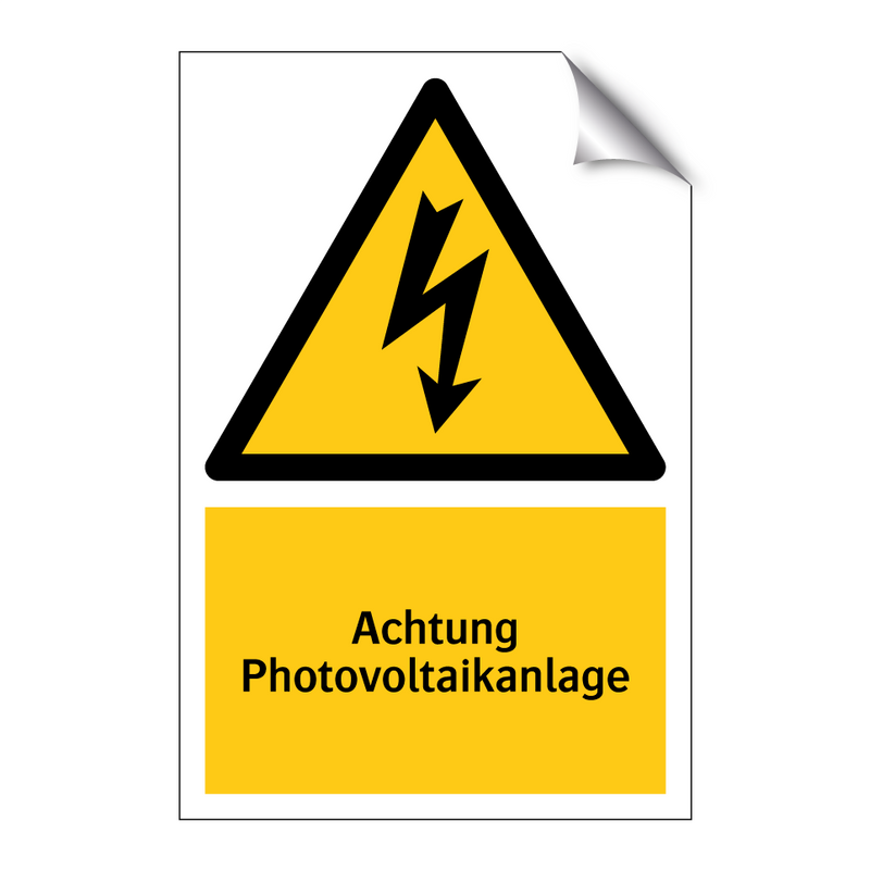 Achtung Photovoltaikanlage