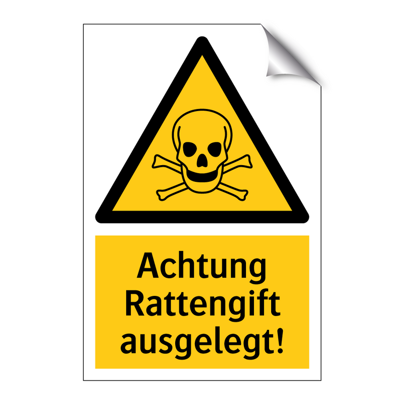 Achtung Rattengift ausgelegt!