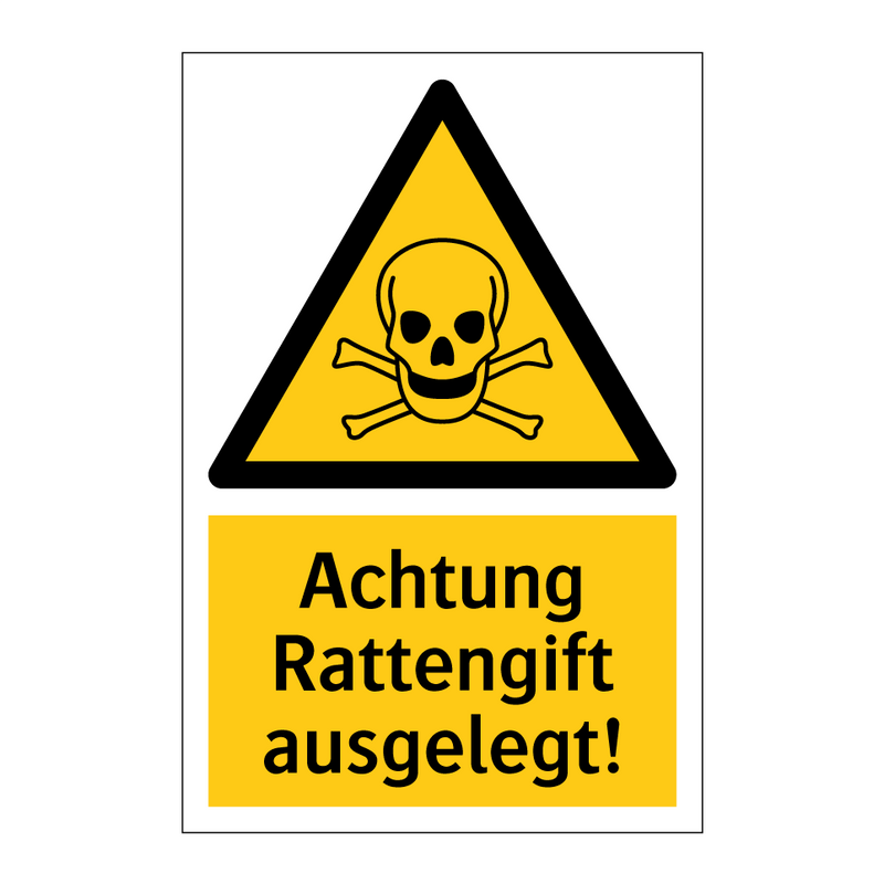 Achtung Rattengift ausgelegt!