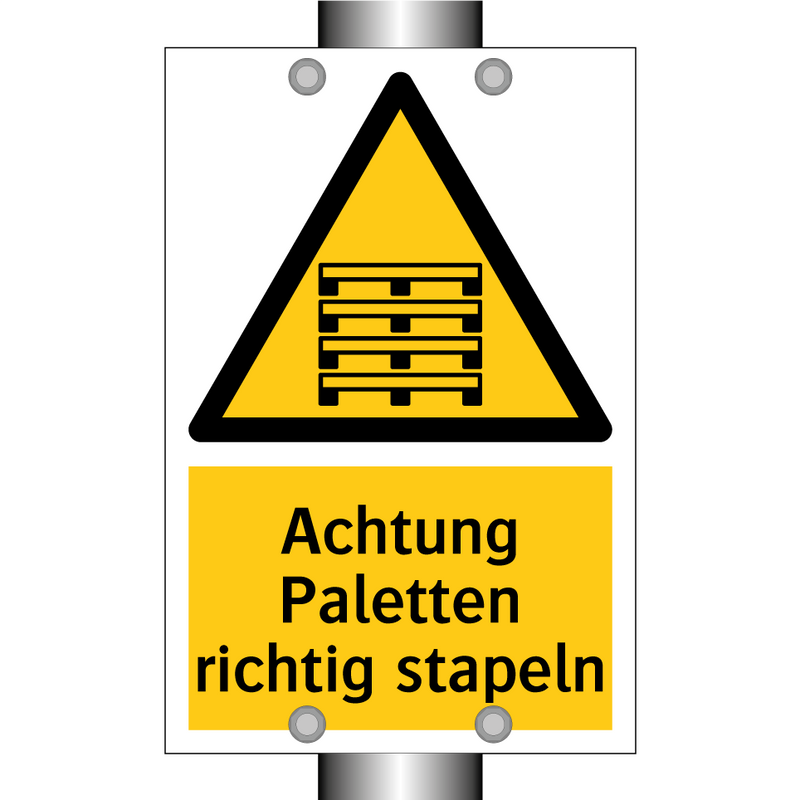 Achtung Paletten richtig stapeln