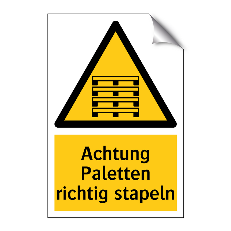 Achtung Paletten richtig stapeln