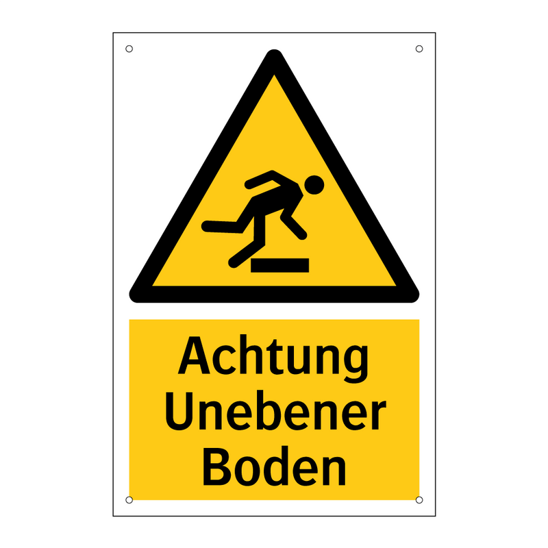 Achtung Unebener Boden