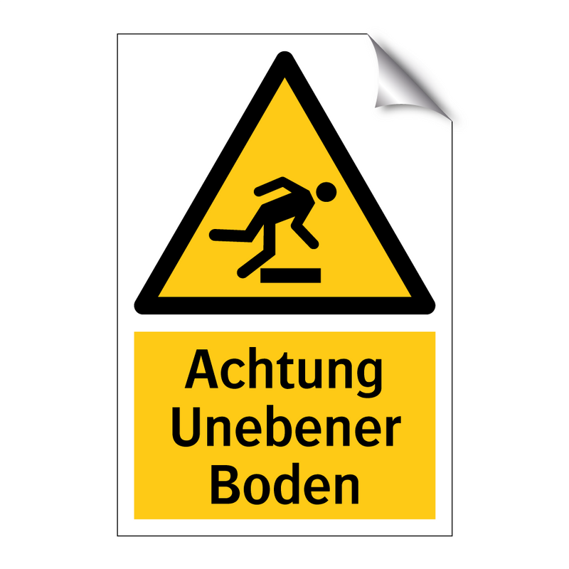 Achtung Unebener Boden