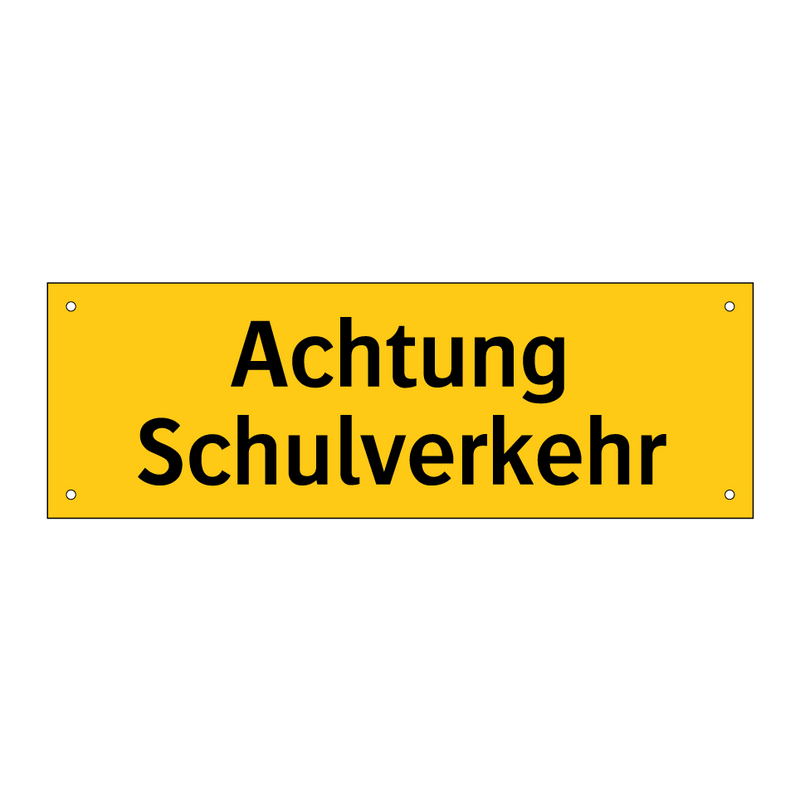 Achtung Schulverkehr