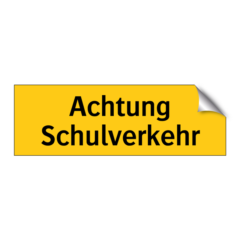 Achtung Schulverkehr