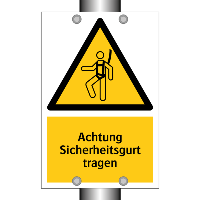 Achtung Sicherheitsgurt tragen