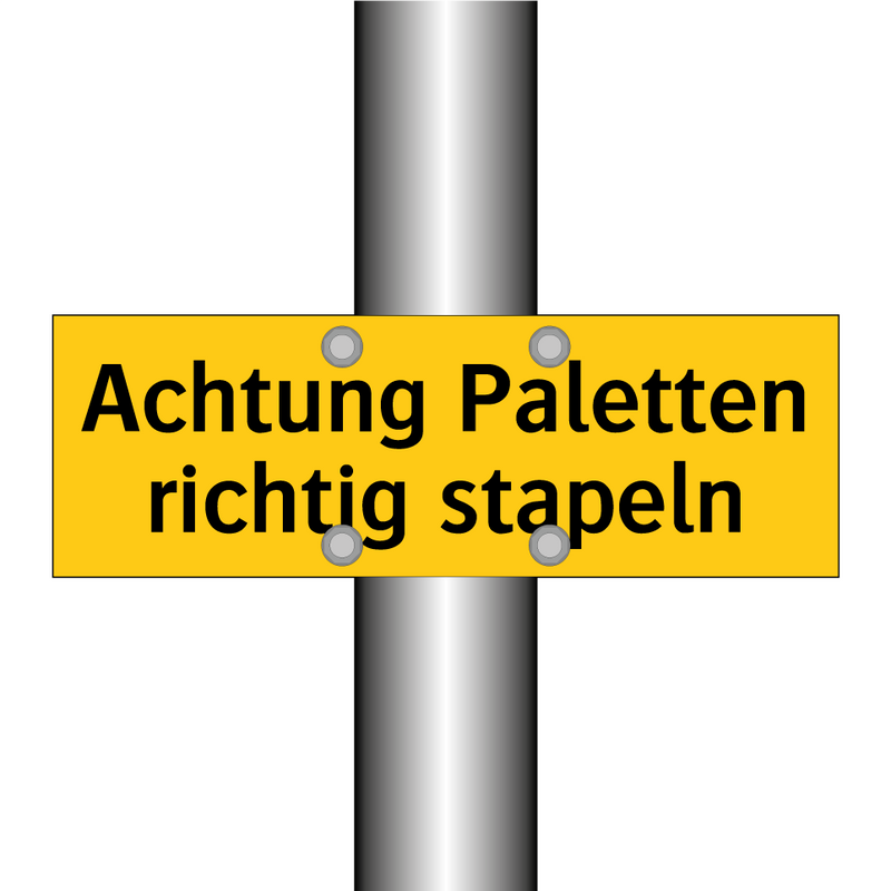 Achtung Paletten richtig stapeln