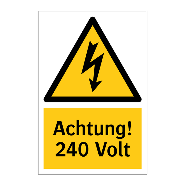 Achtung! 240 Volt