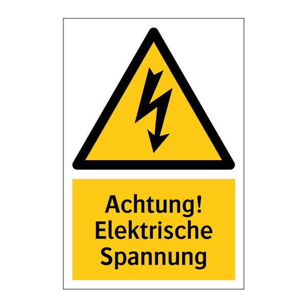 Achtung! Elektrische Spannung