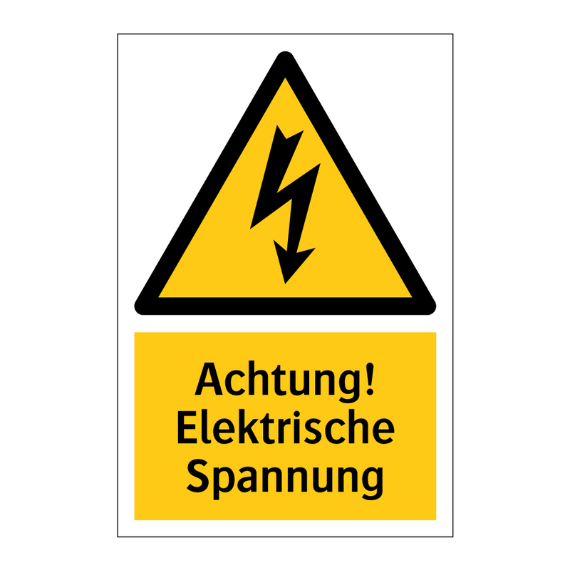 Achtung! Elektrische Spannung