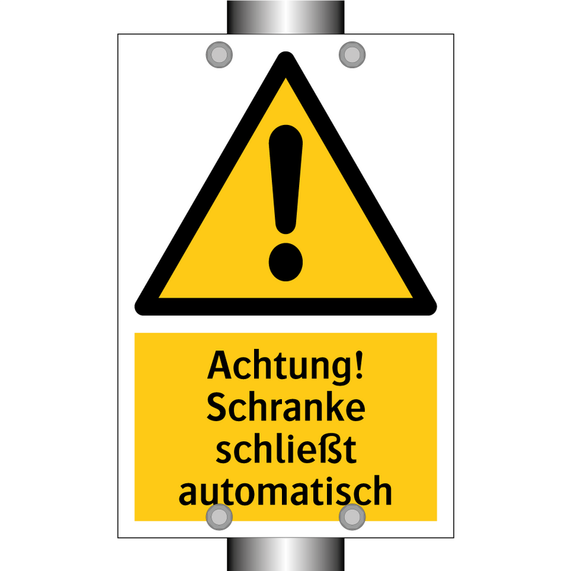 Achtung! Schranke schließt automatisch