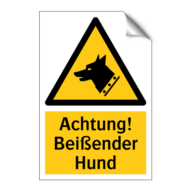 Achtung! Beißender Hund