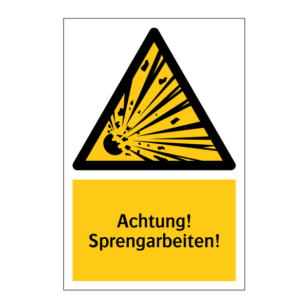 Achtung! Sprengarbeiten!