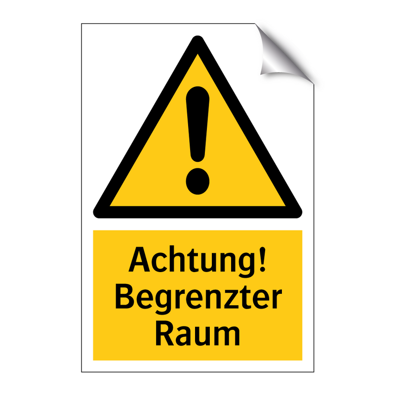 Achtung! Begrenzter Raum