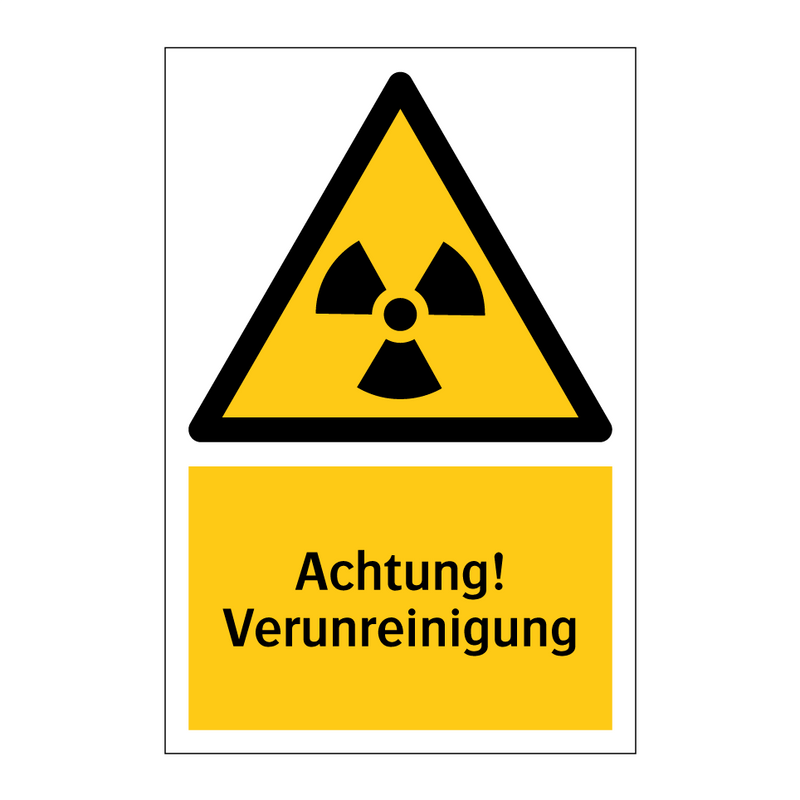 Achtung! Verunreinigung